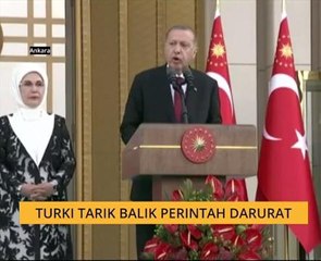 Turki tarik balik perintah darurat