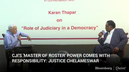 CJI'S 'Master Of Roster' Power Comes With Responsibility: Justice Chelameswar