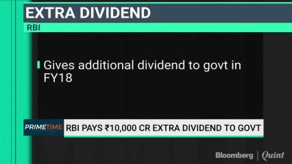 RBI Transfers Additional Dividend Rs 10,000 Crore To Govt