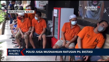Polresta Banjarmasin Musnahkan 1.4 Kg Sabu Barang Bukti Kasus Januari dan Februari 2022