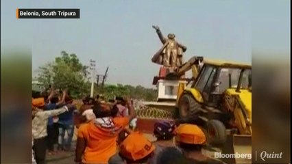 Days After BJP Sweeps Tripura, Lenin Statue In Belonia Pulled Down