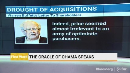 Buffett Discusses Lack Of Acquisitions