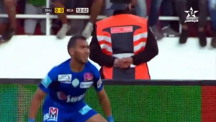 الشوط الاول مباراة الرجاء الرياضي و دفاع الجديدي 1-1 نهائي كاس العرش 2017