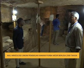 Ahli arkeologi Mesir umum penemuan makam purba Mesir berusia 2500 tahun