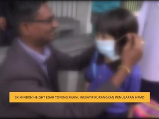 SK Minden Height edar topeng muka, inisiatif kurangkan penularan HFMD