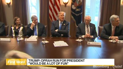 Trump Calls Potential Race Against Oprah Winfrey 'A Lot of Fun'