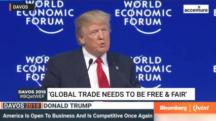 DAVOS TRUMP FREE AND FAIR TRADE BYTE SOCIAL