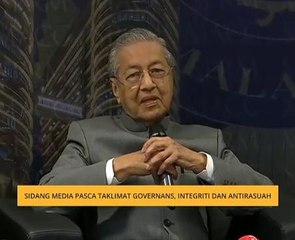 Sidang media pasca taklimat governans, integriti dan antirasuah