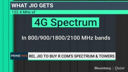 Rel Jio To Buy R Com's Spectrum & Towers