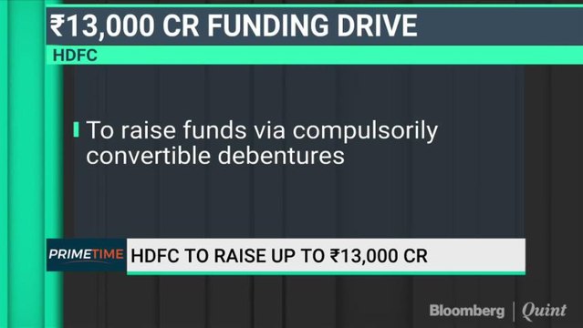 HDFC To Raise Upto 13,000 Crore Rupees