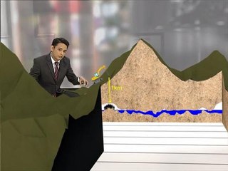 Keratan bentuk muka bumi di Gua Tham Luang, Thailand