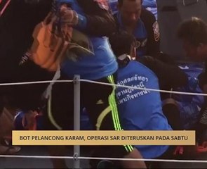Bot pelancong karam, operasi SAR diteruskan pada Sabtu