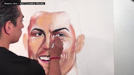 World Cup Stars Painted Using Toothpaste