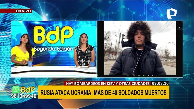 EXCLUSIVO | Desde Ucrania: Peruano fue testigo de bombardeos en Kiev