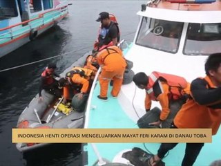 Indonesia henti operasi mengeluarkan mayat feri karam di Danau Toba
