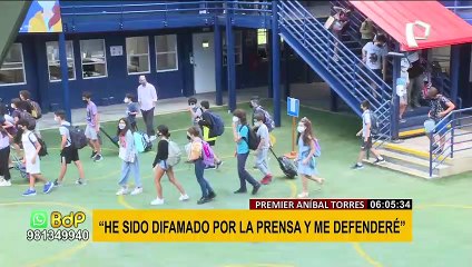 Premier Aníbal Torres: "He sido difamado por la prensa y me defenderé"