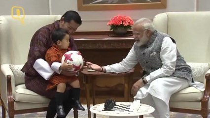 Look What Happened When PM Modi Met the ‘Little’ Prince of Bhutan