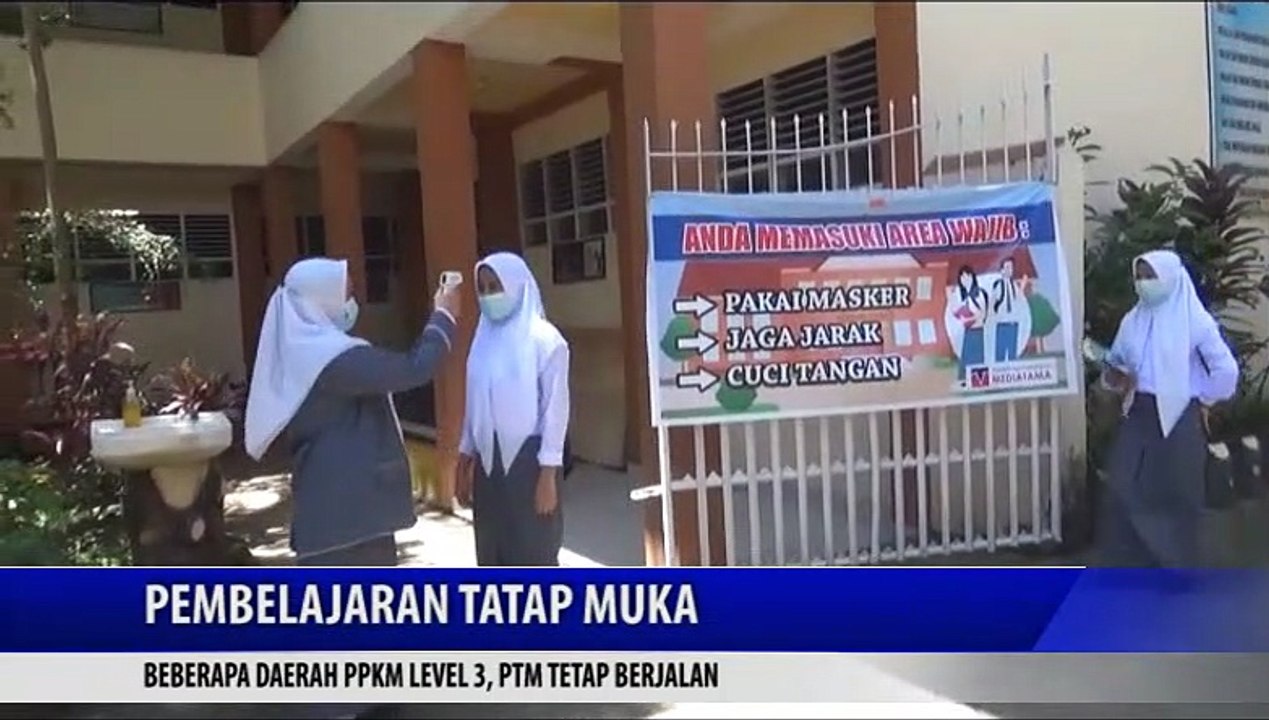PEMBELAJARAN TATAP MUKA BEBERAPA DAERAH PPKM LEVEL 3, PTM TETAP BERJALAN