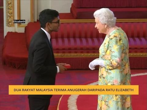 Dua rakyat Malaysia terima anugerah daripada Ratu Elizabeth