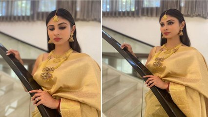 下载视频: Mouni Roy ने पति Suraj Nambiar के लिए अपनाया मलयाली लुक, नहीं हट रहीं Fans की निगाहें | FilmiBeat