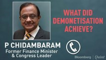 P Chidambaram Critiques Demonetisation As 99% Currency Returned
