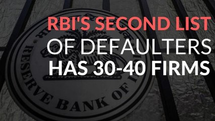 30-40 Firms In RBI's Fresh Defaulter List