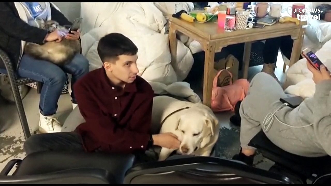 With no more guests, this Kyiv hotel is offering shelter to citizens