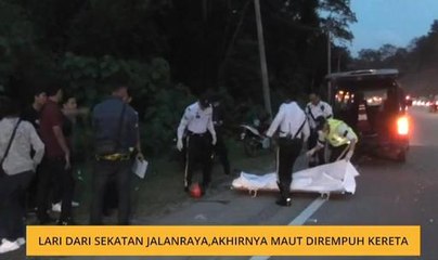 Lari dari sekatan jalanraya, akhirnya maut dirempuh kereta