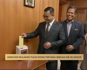 Amirudin mulakan tugas rasmi pertama sebagai MB Selangor
