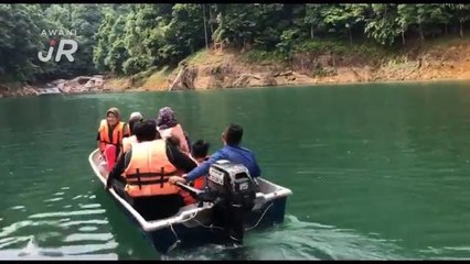 #AWANIJr: Alya & Air Terjun Lasir, Tasik Kenyir