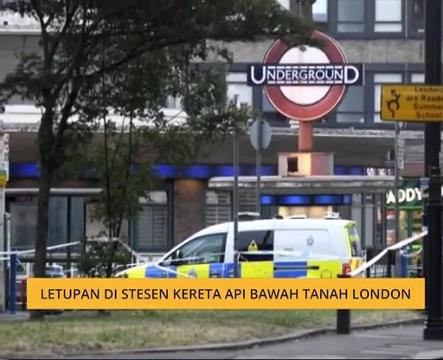 Letupan di stesen kereta api bawah tanah London