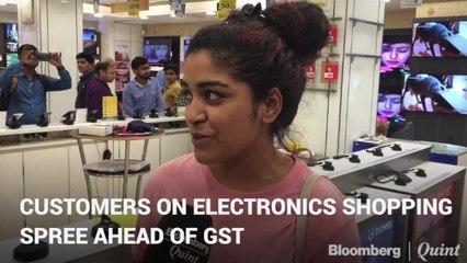 Customers On  Electronics Shopping Spree Ahead Of GST