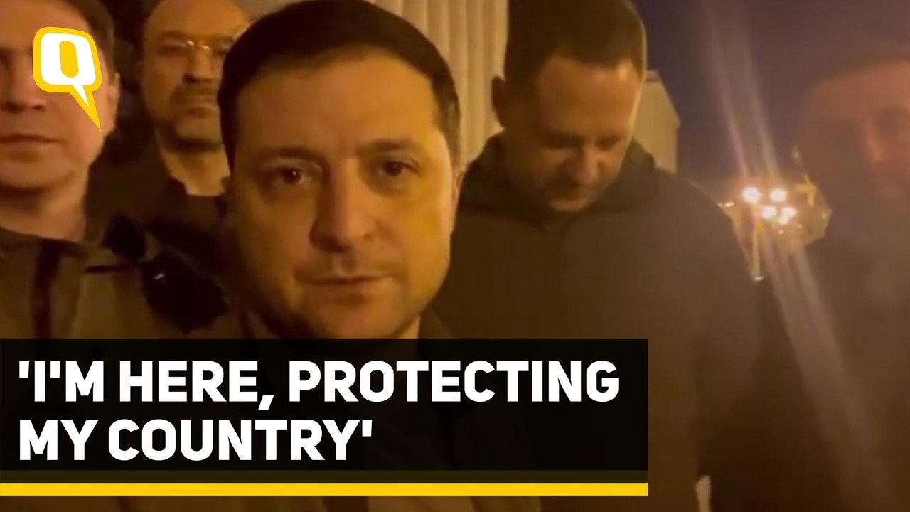 Ukraine Crisis | 'We Are All Here': President Zelenskyy Amid Rumours That He Has Fled