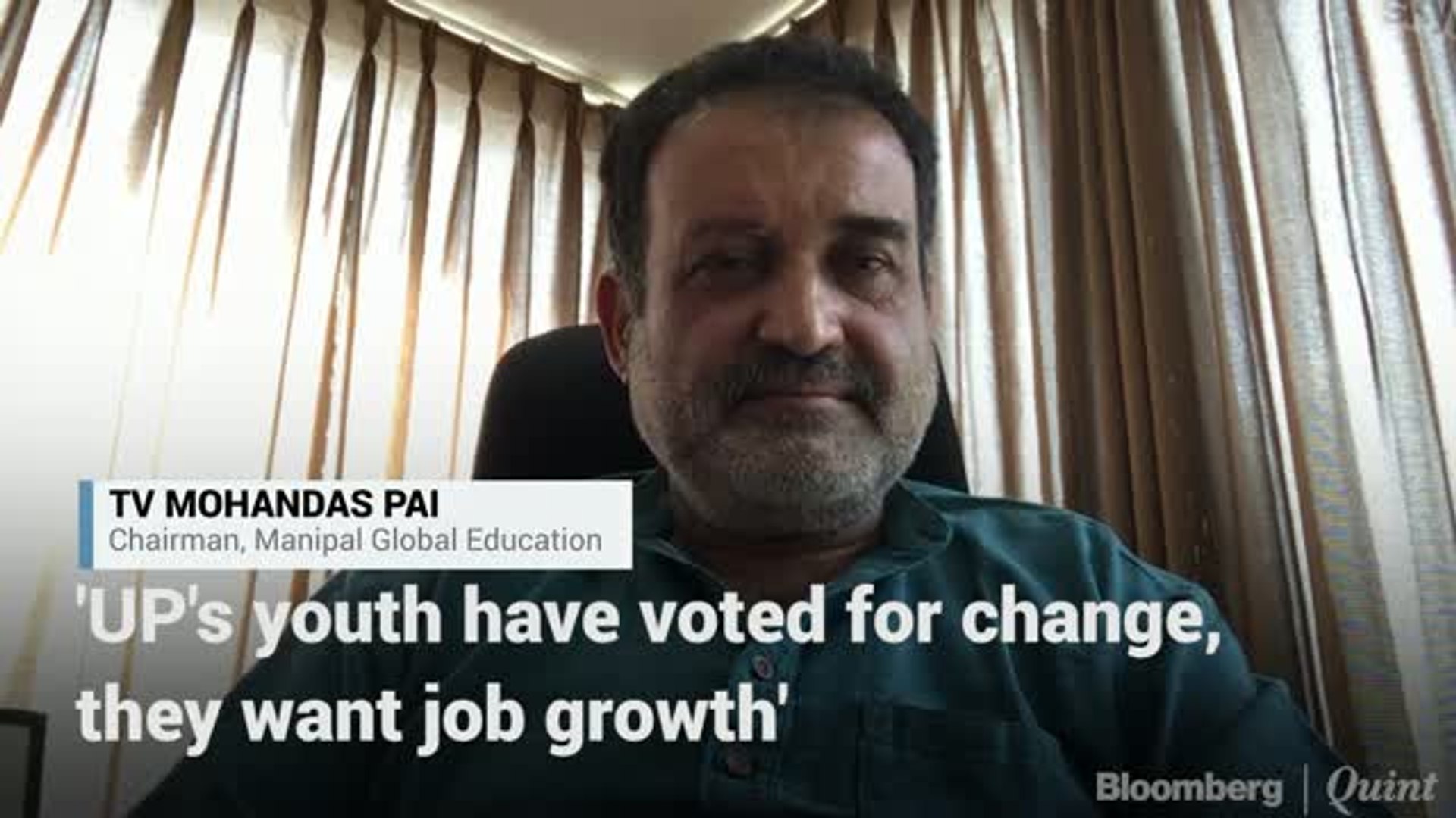 ⁣Jobs, Jobs, Jobs, That's What Matters To UP's Youth, Says Mohandas Pai