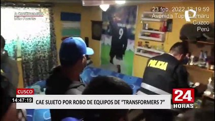 Cusco: detienen a sujeto por robo de objetos de la película “Transformers 7”