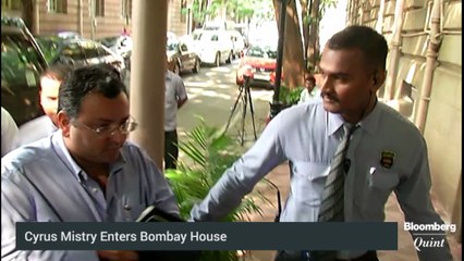Cyrus Mistry Enters Bombay House