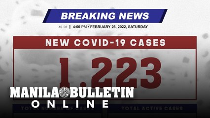 DOH reports 1,223 new cases, bringing the national total to 3,660,020, as of FEBRUARY 26, 2022