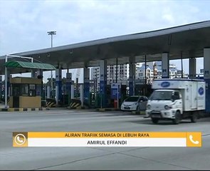 Aliran trafik semasa di lebuh raya
