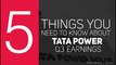 Tata Power Earnings In Less Than A Minute