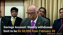 Weekly Withdrawal Limits To Be Eased: RBI
