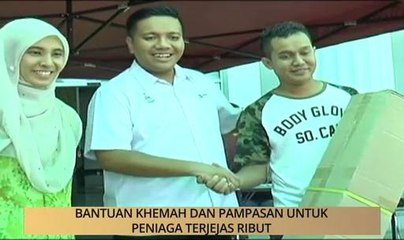 AWANI State [Pulau Pinang]: Bantuan khemah dan pampasan untuk peniaga terjejas ribut