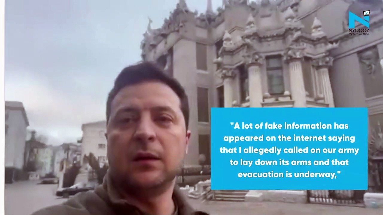 Ukrainian President Zelensky says, "We will not put down weapons, we will defend our state"