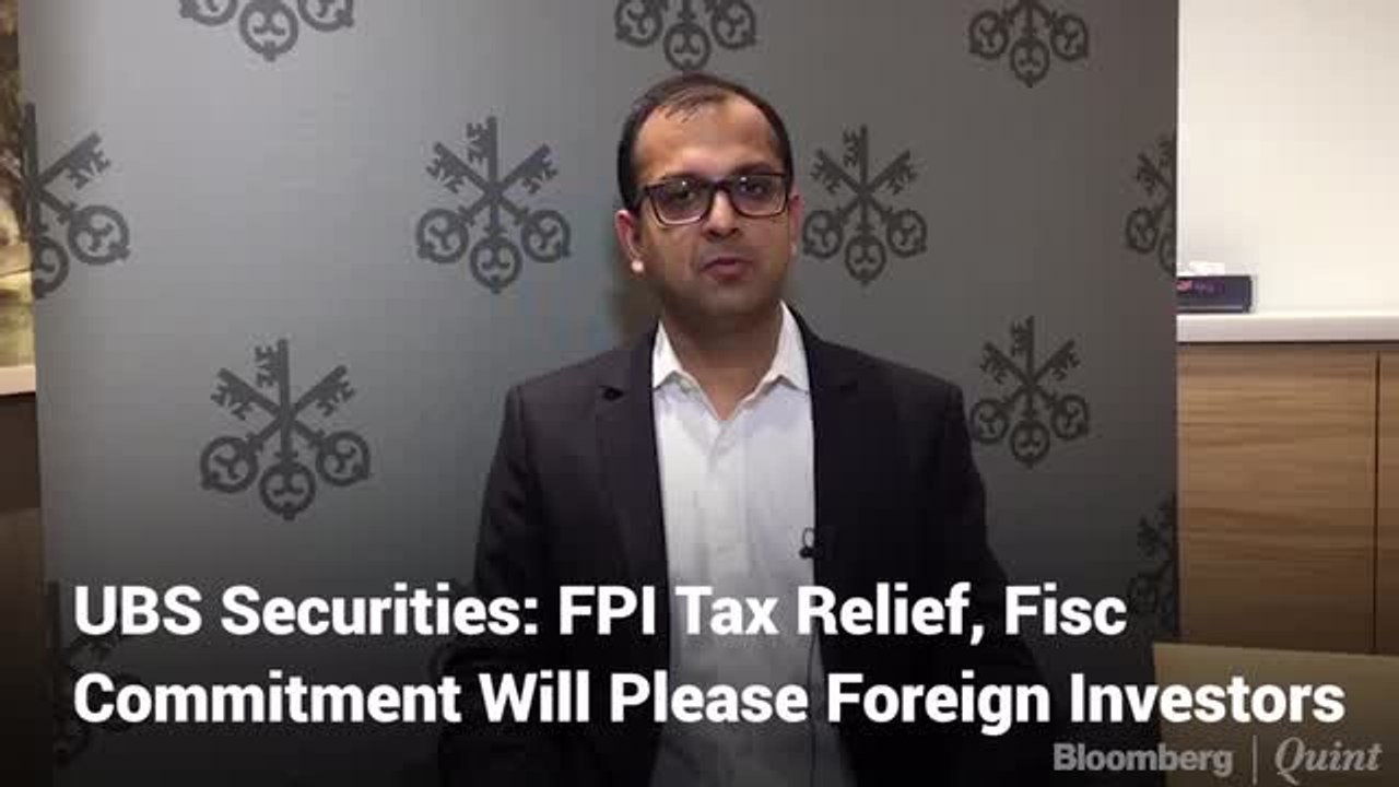 UBS Securities: Markets Relived About Capital Gains Status Quo