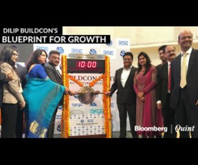 Dilip Buildcon Lists at a Premium