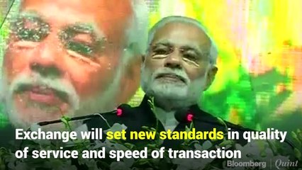 Modi Inaugurates India's First International Exchange