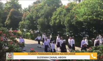 Istiadat pemakaman bonda Sultan Johor