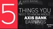Axis Bank Earnings in Less Than a Minute