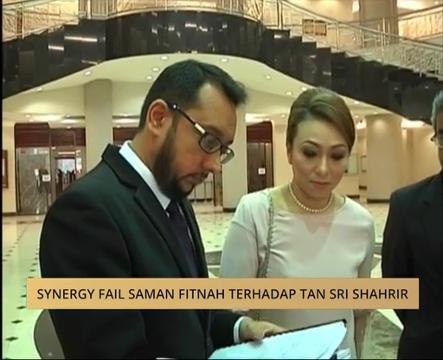 Synergy fail saman fitnah terhadap Tan Sri Shahrir
