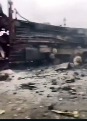 SİHA'ların vurduğu Rus askeri konvoyunun görüntüleri ortaya çıktı