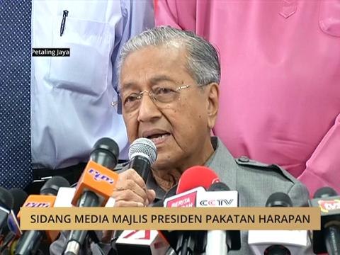 Sidang Media Majlis Presiden Pakatan Harapan